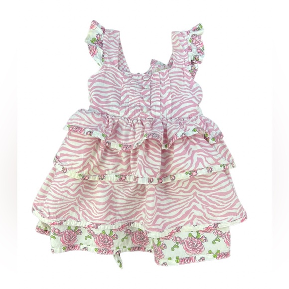 BYE BYE BIRDIE Tiered Back Bow Dress - 2T - Picture 1 of 2
